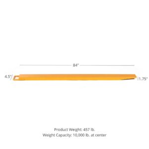 Titan Attachments Pallet Fork Extensions for Forklifts and Loaders, 84" x 4.5"