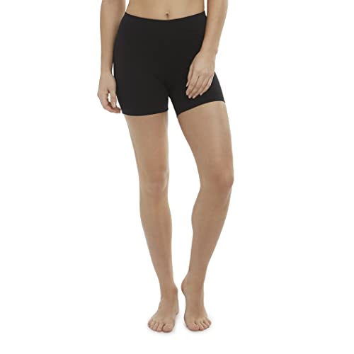 Jockey Women's 2 Pack Bike Short 5'', Deep Black/Deep Black, Small