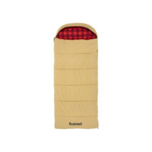 bushnell hooded canvas sleeping bags | 20 degree sleeping bag with heavy flannel lining for cold weather camping