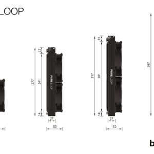 be quiet! Pure Loop 240mm All-in-One Water Cooling System | Intel 1700 1200 2066 1150 1151 1155 2011 Square ILM | AMD4 AMD5 | BW006