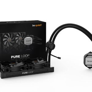 be quiet! Pure Loop 240mm All-in-One Water Cooling System | Intel 1700 1200 2066 1150 1151 1155 2011 Square ILM | AMD4 AMD5 | BW006