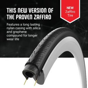 Vittoria Zaffiro Rigid Road Bike Tires - V 27x1 1/8 Rigid Full Black