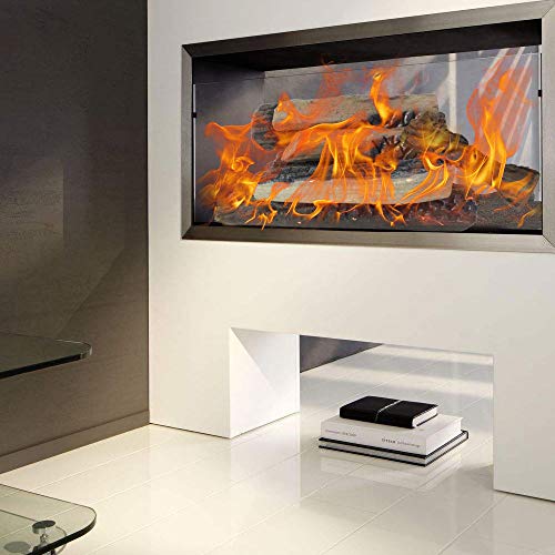 Fireplace Log Set, Non-Toxic Ceramic Wood Log, Realistic Stove Gas Log for Indoor Outdoor Fire Pits Decor, Gas Inserts, Electric, Vent Free, Gel, Propane, Ethanol (9pcs)