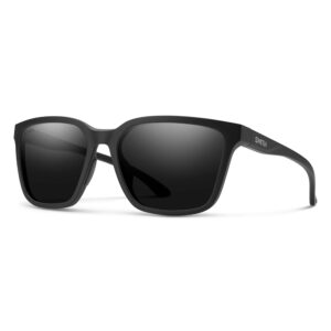 SMITH Shoutout Sunglasses – Performance Sports Active Classic Sunglasses – For Men & Women – Matte Black + Grey Polarized Lenses