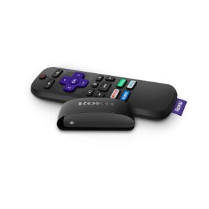 roku express+ hd streaming media player with voice remote (renewed)