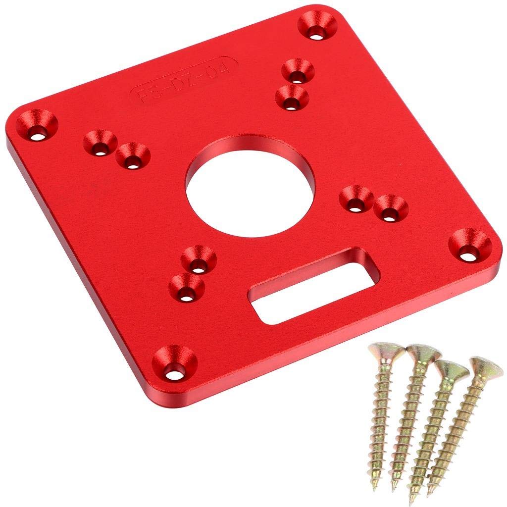 PIAOPIAONIU 1 Pcs Universal Aluminum Router Table Insert Plate Trimming Machine Flip Board for Woodworking Benches Router Table Plate