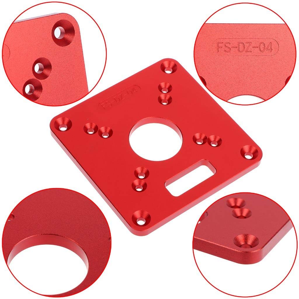 PIAOPIAONIU 1 Pcs Universal Aluminum Router Table Insert Plate Trimming Machine Flip Board for Woodworking Benches Router Table Plate