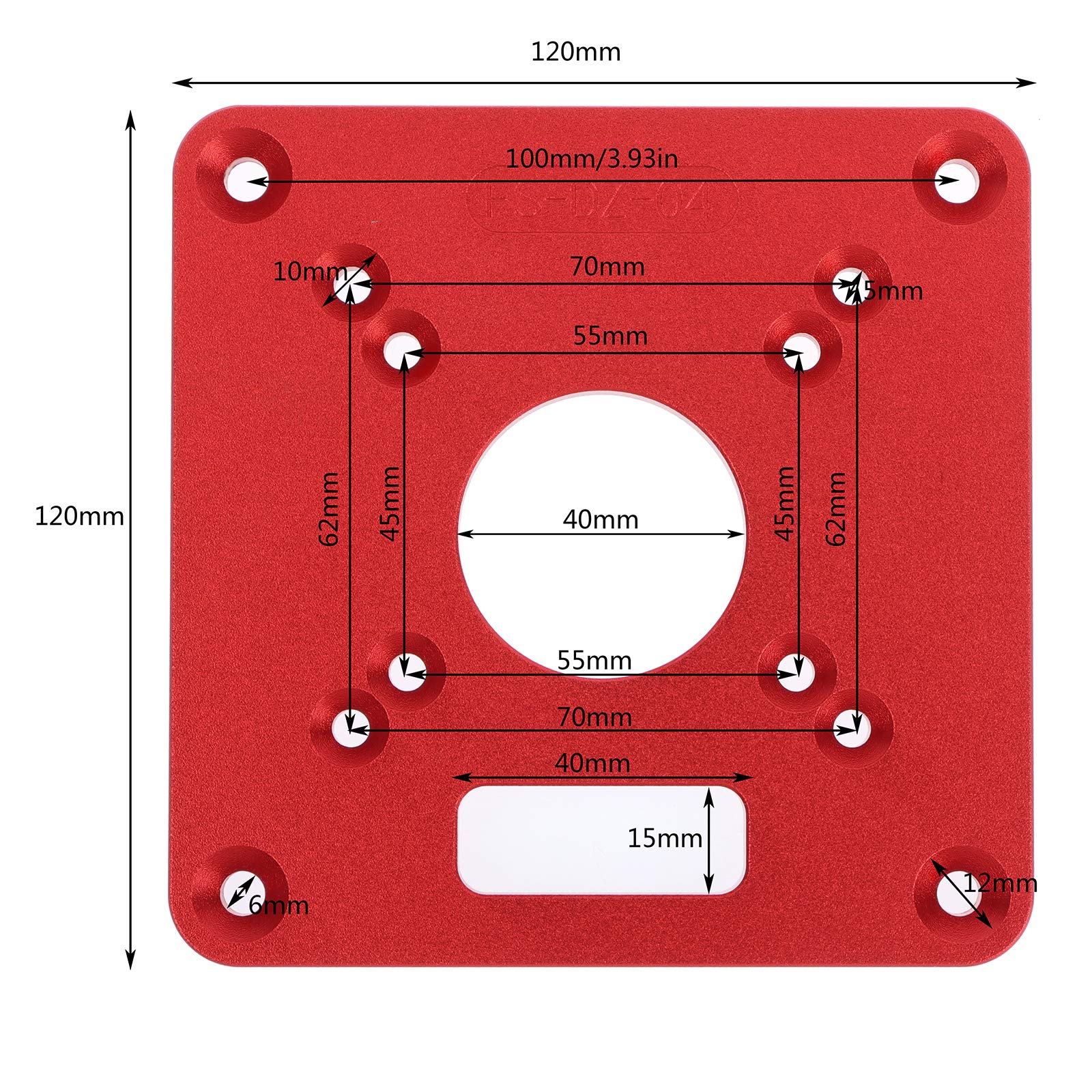 PIAOPIAONIU 1 Pcs Universal Aluminum Router Table Insert Plate Trimming Machine Flip Board for Woodworking Benches Router Table Plate