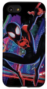iphone se (2020) / 7 / 8 marvel spider-man into the spider-verse miles morales city case