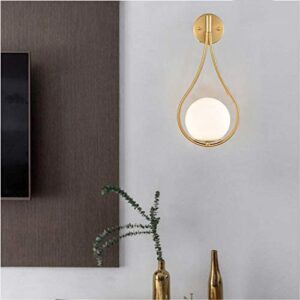 HOLKIRT Mid-Century Modern Wall Sconces Bathroom Globe Vanity Light Fixture Brass Set of 2