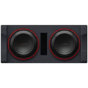 Kenwood Excelon P-XW1221DHP 2-ohm Ported Enclosure with Two 12" Subwoofers | Dual 12" Preloaded High Power Subwoofer Enclosure