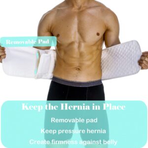 PAZ WEAN Hernia Belts for Men Abdominal Support Surgical Belly Binder Stomach Wrap Band After Surgery