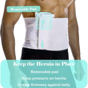 PAZ WEAN Hernia Belts for Men Abdominal Support Surgical Belly Binder Stomach Wrap Band After Surgery