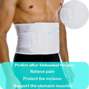 PAZ WEAN Hernia Belts for Men Abdominal Support Surgical Belly Binder Stomach Wrap Band After Surgery