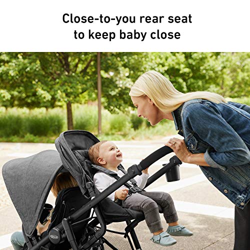 Graco Ready2Grow 2.0 Double Stroller Features Bench Seat and Standing Platform Options, Rafa