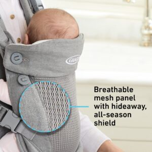 Graco Cradle Me 4 in 1 Baby Carrier | Includes Newborn Mode with No Insert Needed, Black Onyx