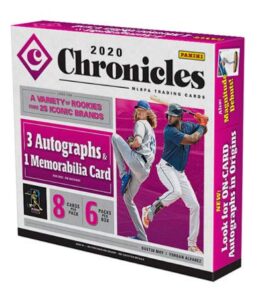 2020 panini chronicles baseball box (6 pks/bx)