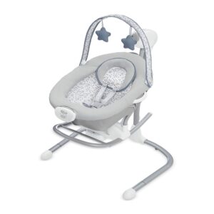 graco soothe 'n sway baby swing with portable rocker, easton