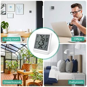 ORIA WirelessThermometer Hygrometer, Wireless Humidity Temperature Sensor, LCD Humidity Monitor with Data Storage, Free Data Export Temp Humidity Sensor for Home, House