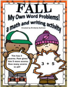 fall my own word problems lesson plan