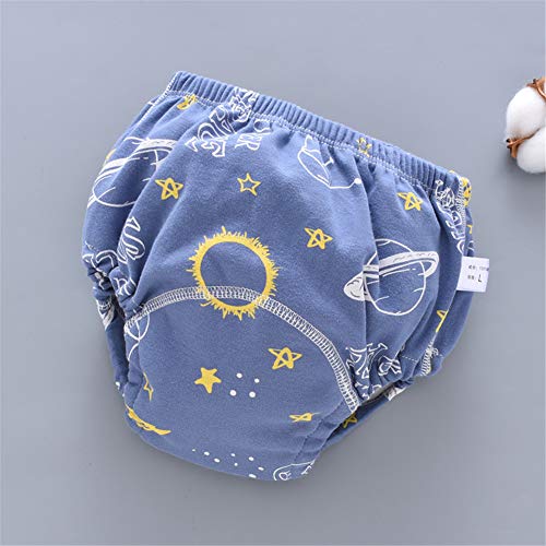 Ctskyte Baby Boys' Girls 5 Pack Toddler Potty Padded Pure Cotton Pee Training Underpants Waterproof Underwears 100 Yellow Animal Star Bear Elephant