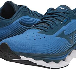 Mizuno mens Wave Sky 5 Running Shoe, Imperial Blue-sea, 11.5 US