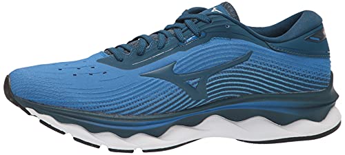 Mizuno mens Wave Sky 5 Running Shoe, Imperial Blue-sea, 11.5 US