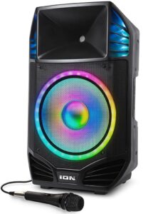 ion audio total pa premier high power bluetooth pa system with lights (renewed)