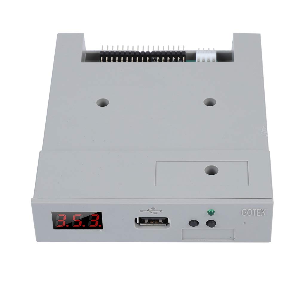 Sutinna USB Floppy Drive Emulator, SFR1M44-U100 3.5in 1.44MB USB SSD Floppy Drive Emulator Built-in Memory Plug and Play for Industrial Control Device