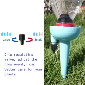 Sanyuan Plant Automatic Watering Device 6 Packs Garden Drip Irrigation Drip Plant Watering Pile Watering Tip Outdoor Indoor Potted Plant can be Adjusted to Slowly Release Drip Watering Device