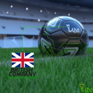 LUX Soccer Match Ball Size 5 with Free Premium Manual Ball Pump - Thermally Bonded Match Ball for Professional Training Use Men Youth Boys & Girls Soccer Players