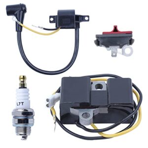 Mtanlo Ignition Coil Module Kit for Husqvarna 266XP 266SE 51 55 61 66 162 266 Jonsered 630 670 Chainsaw 501546201 501517201 501516201 501617201