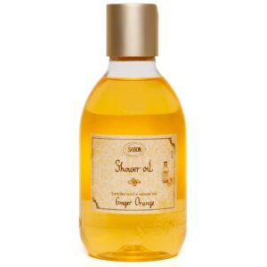 sabon shower oil - ginger orange | cleansing & nourishing body wash | lime, orange, ginger | enriched with 4 natural oils | 10.1 fl oz