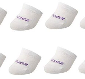 ZeroSock Womens Bamboo Viscose Toe Capper Socks With Grip (4 Pairs Per Box)