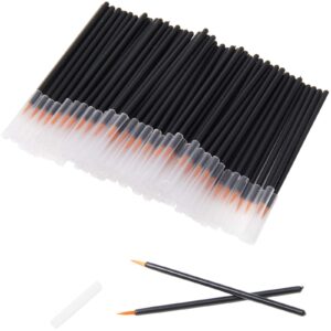 hedume 300 pack disposable eyeliner brush, eyeliner brush applicator, eye liner wands for makeup