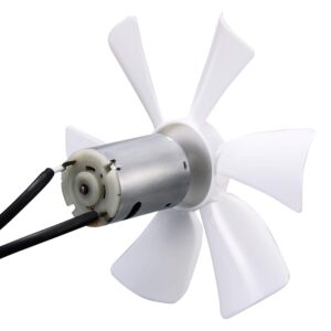 2 Pieces 12V D-Shaft RV Vent Motor, Camper Exhaust Fan Motor, Compatible with Heng's, Elixir, Ventline, Jensen and Similar 6-inch Fan Blades