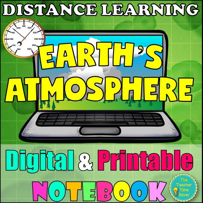 Earth's Atmosphere Lesson- Digital and Printable