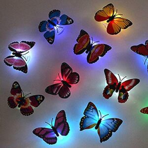 cactusangui night light, color changing cute butterfly led night light, suitable for bedroom, bathroom, toilet, stairs, kitchen, hallway, compact nightlight, warm white