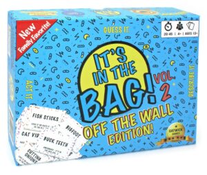 it’s in the bag! – party game will have you laughing hysterically – like charades on steroids for family and adults – easy to learn team game for groups (party edition)
