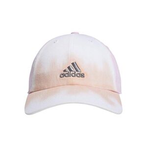 adidas Women's Relaxed Color Wash Cap, Vapour Pink/Frost Pink/Grey, One Size