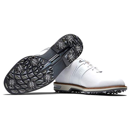 FootJoy Men's Premiere Series-Packard Golf Shoe, White/White, 9.5