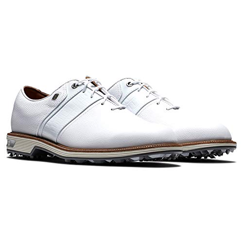 FootJoy Men's Premiere Series-Packard Golf Shoe, White/White, 9.5