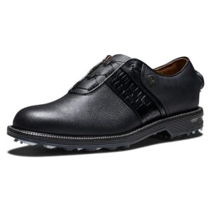 footjoy men's premiere series-packard boa golf shoe, black/black, 12