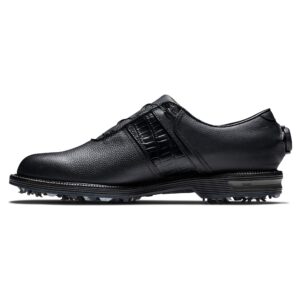 FootJoy Men's Premiere Series-Packard Boa Golf Shoe, Black/Black, 12