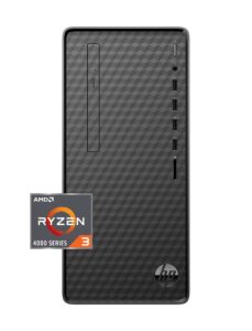 hp desktop pc, amd ryzen 3 4300g processor, 8 gb of ram, 512 gb ssd storage, windows 11, high speed performance, computer, 8 usb ports, for business, study, videos, and gaming (m01-f1120, 2021)