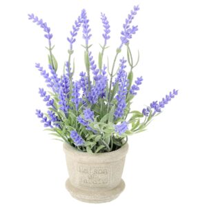 besportble artificial potted lavender plant, purple, 8.7 x 3.1 x 3.1 inches, plastic, 1 count, indoor use, decoration, party, office, wedding, all seasons