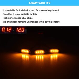 Boigoo Front Grill Lights compatible for Ford Raptor F150 Grilles 2010-2014 & 2017-up, Yellow LED Parking/Running Amber Light, Not for Aftermarket Grille | 2011 2012 2013 2018 2019 2020 2021