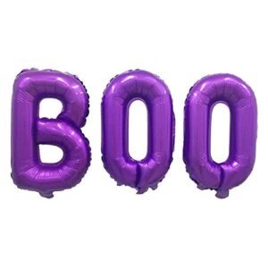 halloween party balloons,purple boo aluminum foil banner balloons for halloween party decorations and supplies