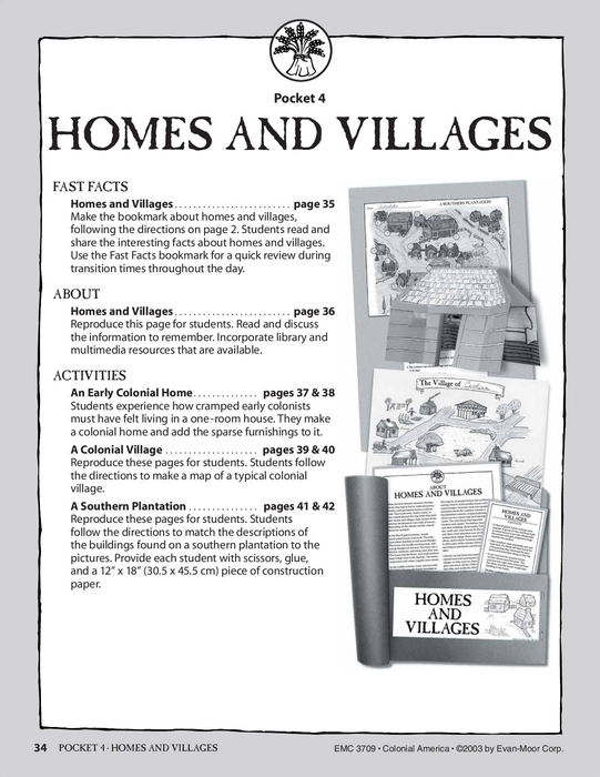 Pocket 04: Homes and Villages (Colonial America)