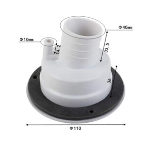 RV Fresh Water Locking Cap Spring and Seal Ring Design with Inlet Gravity Fresh Water Filling Hatch for Camping Trailer Gravity RV